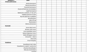 Przed pracą: Warunki dopuszczenia pracownika lista kontrolna