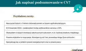 Jak skutecznie napisać podsumowanie zawodowe co wpisać w CV