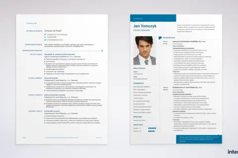 Puste CV do wypełnienia w Wordzie, z danymi Jana Tomczyka, Content Specjalisty.