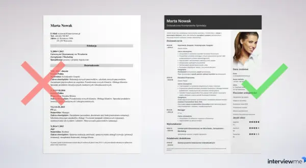 CV Marty Nowak: doświadczenie w zarządzaniu zespołem, obsługa klienta, sprzedaż produktów. Kluczowe umiejętności: zarządzanie sprzedażą, budowanie relacji B2B.